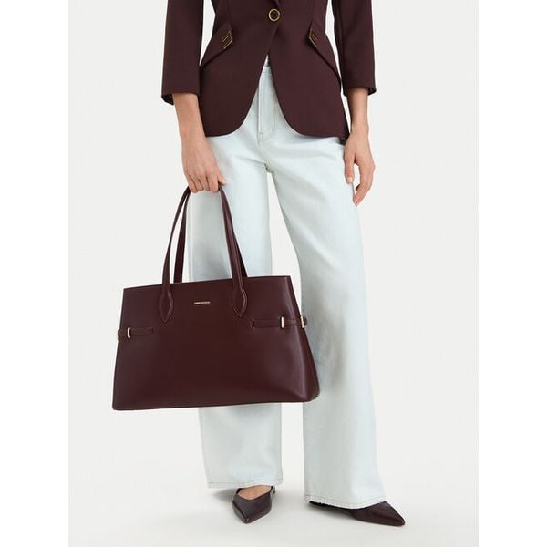 Torebka GINO ROSSI. Czerwone shopper bag Gino Rossi, bez wzorów, bez dodatków. Za 279.99 zł.
