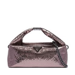 Torebka Guess. Szare torebki wieczorowe damskie Guess, z aplikacjami, bez dodatków. Za 544.99 zł.