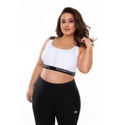 Stanik fitness cardio Rough Radical Sports Bra Sporting plus size. Białe biustonosze sportowe damskie ROUGH RADICAL, bez wzorów. Za 129.90 zł.