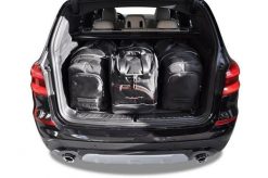 Torby Do Bagażnika Bmw X3 2017-2024 4Szt Kjust. Czarne torby podróżne KJUST, bez wzorów, z kauczuku. Za 1,332.00 zł.