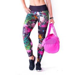 Kolorowe legginsy sportowe z wysokim stanem damskie 2skin FUSION. Legginsy damskie 2SkIN, z elastanu, na fitness i siłownię. Za 199.00 zł.