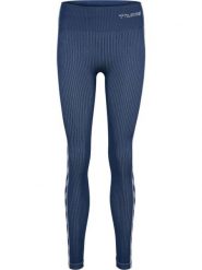 Damskie legginsy mid-rise Hummel MT Blaze. Niebieskie legginsy damskie Hummel, xs, bez wzorów, z dzianiny. Za 172.20 zł.