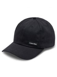 Calvin Klein Czapka z daszkiem Elevated Patch K50K510487 Czarny. Czarne czapki z daszkiem damskie Calvin Klein, bez wzorów, z bawełny. Za 139.99 zł.