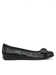 Caprice Baleriny 9-22153-42 Czarny. Czarne balerinki damskie Caprice, bez wzorów, ze skóry. Za 286.99 zł.