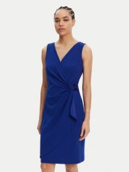 DKNY Sukienka koktajlowa DD5ACH15 Niebieski Slim Fit. Niebieskie sukienki damskie DKNY, bez wzorów, z syntetyku, wizytowe, bez ramiączek. Za 409.99 zł.