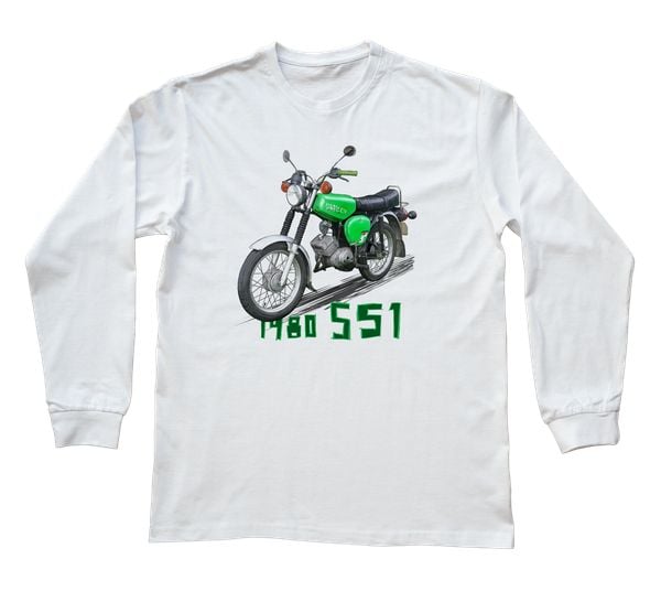 Simson — bluzka z długim rękawem (Rozmiar: 12 - 14 lat; Kolor koszulki: biały; Rodzaj nadruku: Simson). Białe bluzki damskie nikiniki, s, bez wzorów, z bawełny, bez kołnierzyka, bez ramiączek. Za 69.00 zł.