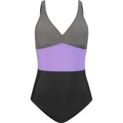 Kostium kąpielowy bonprix oliwkowo-czarny. Czarne stroje jednoczęściowe bonprix. Za 59.99 zł.