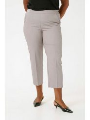 KAFFE curve Spodnie chino w kolorze szarym rozmiar: 42. Szare spodnie materiałowe damskie KAFFE curve, bez wzorów. Za 188.95 zł.