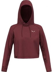 Salewa Bluza funkcyjna w kolorze czerwonym rozmiar: 38. Czerwone bluzy damskie Salewa, bez wzorów, z bawełny, z kapturem. Za 202.03 zł.