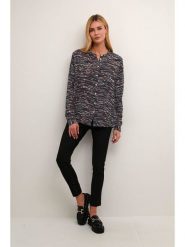 Kaffe Bluzka w kolorze czarno-brązowym rozmiar: 34. Czarne bluzki damskie Kaffe, s, bez wzorów, z wiskozy, klasyczne, bez kołnierzyka, bez ramiączek. Za 78.99 zł.