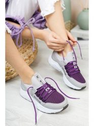 Trendyol Sneakersy w kolorze fioletowym rozmiar: 38. Różowe obuwie sportowe damskie Trendyol, bez zapięcia. Za 148.26 zł.