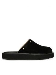 EMU Australia Klapki Maroo W13285 Czarny. Czarne klapki damskie EMU Australia, bez wzorów, ze skóry, bez obcasa, bez zapięcia. Za 428.99 zł.