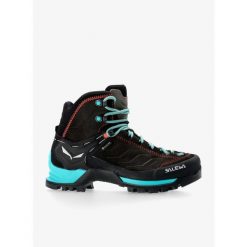 Buty damskie Salewa Mountain Trainer Mid GTX. Niebieskie obuwie trekkingowe damskie Salewa, bez zapięcia. Za 1,149.99 zł.