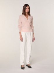 Rodier Wełniany sweter w kolorze jasnoróżowym rozmiar: M. Różowe swetry klasyczne damskie Rodier, m, z wełny, bez kołnierzyka. Za 295.99 zł.