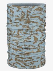 Buff Szal-koło w kolorze błękitnym rozmiar: onesize. Niebieskie szaliki damskie Buff, bez wzorów, z materiału. Za 95.69 zł.