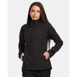 Damska kurtka softshell Kilpi RAVIA-W. Czarne kurtki sportowe damskie Kilpi, s, bez wzorów, z softshellu, bez kaptura. Za 318.77 zł.