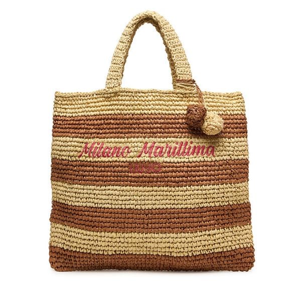 Torebka Liu Jo. Brązowe shopper bag Liu Jo, bez dodatków. Za 227.99 zł.
