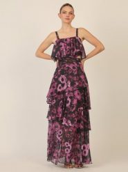 APART Sukienka w kolorze czarno-fioletowym rozmiar: 46. Czarne sukienki damskie Apart, bez wzorów, bez ramiączek. Za 391.99 zł.