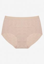 Beżowa Bielizna Modelująca Majtki High Waist Lilialira. Brązowa bielizna korygująca Renee, bez wzorów, z jeansu. Za 9.99 zł.