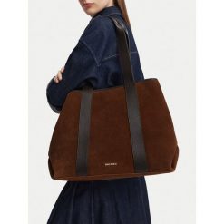 Torebka GINO ROSSI. Brązowe shopper bag Gino Rossi, bez dodatków. Za 599.99 zł.
