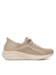 Skechers Sneakersy 149710/TPE Beżowy. Brązowe obuwie sportowe damskie Skechers, z materiału, bez zapięcia. Za 429.99 zł.