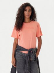 Kappa T-Shirt Frega 351M1KW Pomarańczowy Regular Fit. Brązowe t-shirty damskie Kappa, m, bez wzorów, z bawełny, bez kołnierzyka. Za 59.99 zł.