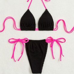 Strój kąpielowy dwuczęściowy wiązany na lato Shanae. Bikini Intica, bez wzorów. Za 129.00 zł.