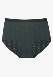 Ciemnozielona Bielizna Modelująca Majtki High Waist Lilialira. Zielona bielizna korygująca Renee, bez wzorów, z jeansu. Za 9.99 zł.