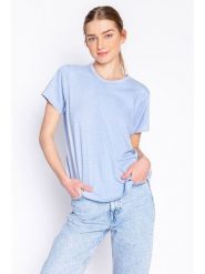 PJ Salvage Koszulka w kolorze błękitnym rozmiar: M. Niebieskie bluzki damskie PJ Salvage, m, bez wzorów, bez kołnierzyka, bez ramiączek. Za 73.99 zł.