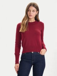 Guess Jeans Sweter W4BR83 Z3HO2 Czerwony Regular Fit. Czerwone swetry klasyczne damskie Guess Jeans, m, z jeansu, bez kołnierzyka. Za 349.99 zł.