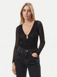 KARL LAGERFELD Body B4W47014 Czarny Slim Fit. Czarne body i gorsety KARL LAGERFELD, bez wzorów, z syntetyku. Za 529.99 zł.