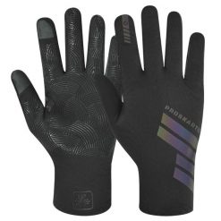 Rękawiczki do biegania Proskary dotykowe sportowe antypoślizgowe. Czarne rękawiczki damskie Proskary, bez wzorów. Za 49.90 zł.