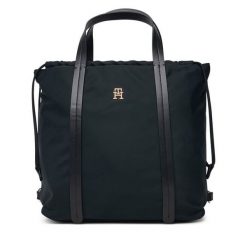 Plecak Tommy Hilfiger. Czarne plecaki Tommy Hilfiger, bez wzorów, z nylonu. Za 489.99 zł.