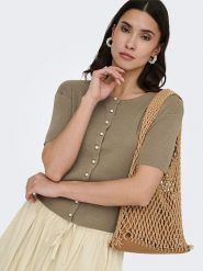 JDY Kardigan w kolorze khaki rozmiar: XL. Brązowe kardigany damskie JDY, xl, bez wzorów. Za 83.42 zł.
