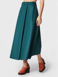 Simple Spódnica trapezowa LINDA TOL SDD550-02 Zielony Relaxed Fit. Zielone spódnice damskie Simple, bez wzorów, z syntetyku. Za 269.99 zł.