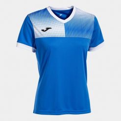 Ekologiczna Koszulka Damska Joma Eco Supernova XL Royal-Biała. Białe koszulki damskie Joma, xl, bez wzorów, z poliesteru, bez kołnierzyka, bez ramiączek. Za 176.99 zł.