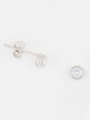 OR ÉCLAT Złote kolczyki-wkrętki "philtre d'amour" z kryształami rozmiar: onesize. Szare kolczyki damskie Or Éclat, z cyrkonią, złote. Za 304.99 zł.