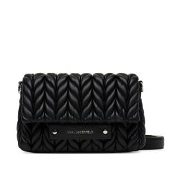 Torebka KARL LAGERFELD. Czarne listonoszki damskie KARL LAGERFELD, bez wzorów, bez dodatków. Za 639.99 zł.