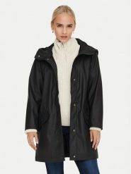 ONLY Kurtka przeciwdeszczowa Elisa 15261734 Czarny Regular Fit. Czarne kurtki damskie Only, xs, bez wzorów, z syntetyku, bez kaptura. Za 229.99 zł.