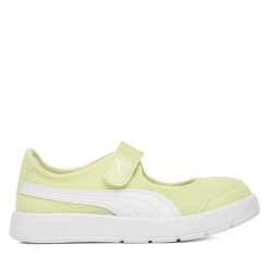 Baleriny Puma. Żółte baleriny dziewczęce Puma, bez wzorów, bez obcasa, bez zapięcia. Za 169.99 zł.