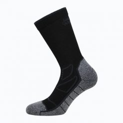 Skarpety Jack Wolfskin Vojo Sock Cl C. Czarne skarpetki damskie Jack Wolfskin, bez wzorów, z elastanu. Za 69.99 zł.