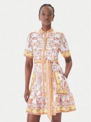 Hale Bob Sukienka letnia Aula 61SG670A Żółty Regular Fit. Żółte sukienki damskie Hale bob, bez wzorów, ze lnu, bez ramiączek. Za 1,749.00 zł.