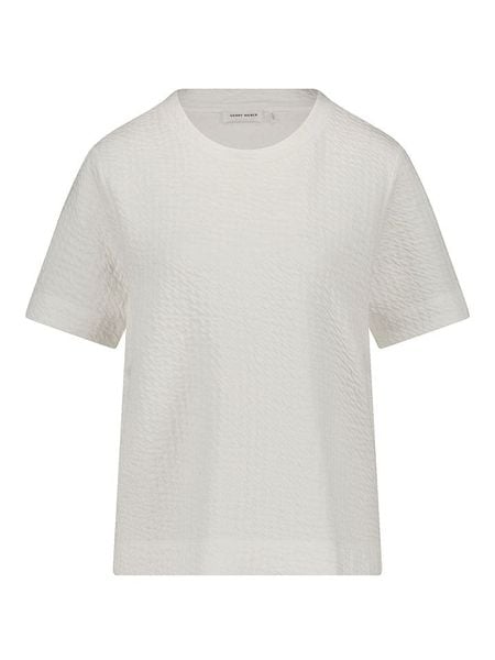 Gerry Weber Koszulka w kolorze kremowym rozmiar: 40. Brązowe bluzki damskie Gerry Weber, bez wzorów, bez kołnierzyka, bez ramiączek. Za 100.52 zł.