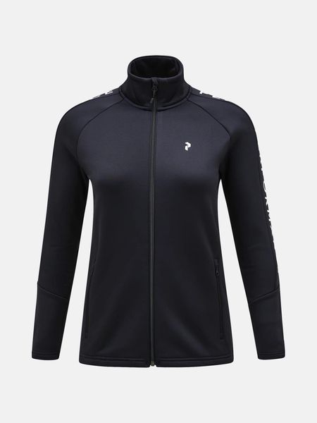 Bluza damska Peak Performance Rider Zip Jacket. Czarne bluzy damskie Peak Performance, m, bez wzorów, z elastanu. Za 599.00 zł.