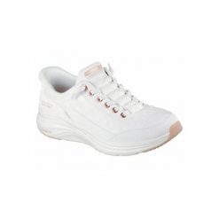 Buty SKECHERS CONTOUR FOAM GOLDEN HOUR Biały. Białe obuwie sportowe damskie Skechers, z syntetyku, bez zapięcia, do biegania, Skechers Sport. Za 349.99 zł.