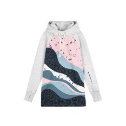 Bluza outdoorowa z kapturem damska DEEP TRIP Kitty softshell. Szare bluzy damskie DEEP TRIP, na zimę, xl, bez wzorów, z softshellu, z kapturem. Za 499.00 zł.