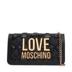 Torebka LOVE MOSCHINO. Czarne torebki wieczorowe damskie Love Moschino, bez wzorów, bez dodatków. Za 699.99 zł.