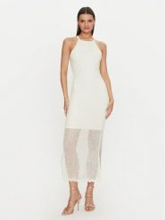 Guess Sukienka letnia W4YK50 Z37G0 Écru Regular Fit. Sukienki damskie Guess, z aplikacjami, z syntetyku, bez ramiączek. Za 419.99 zł.