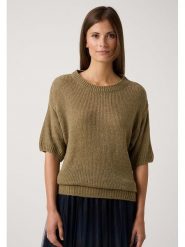 More & More Sweter w kolorze khaki rozmiar: 46. Brązowe swetry klasyczne damskie More & More, ze splotem, bez kołnierzyka. Za 180.06 zł.