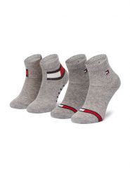 Tommy Hilfiger Skarpety długie 100002319 Szary. Szare skarpetki chłopięce Tommy Hilfiger, bez wzorów, z materiału. Za 29.99 zł.